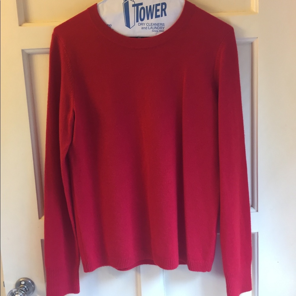 Lands’ End Cashmere Red Sweater